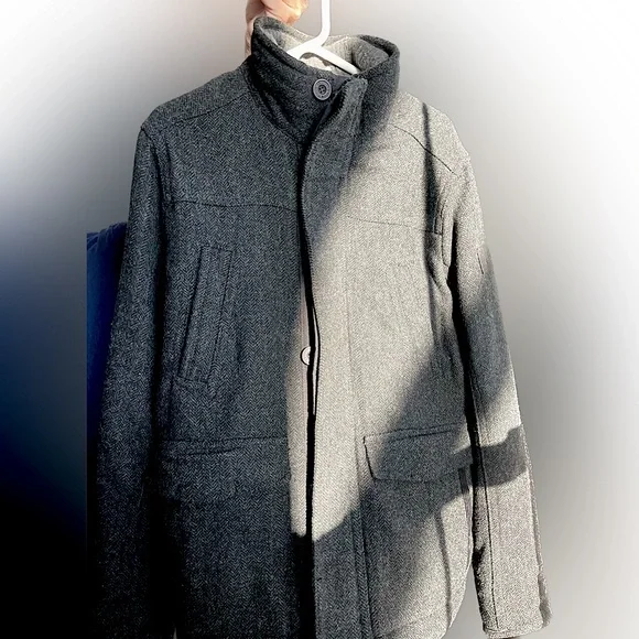 Abercrombie & Fitch Premium Wool Coat L - Picture 1 of 16